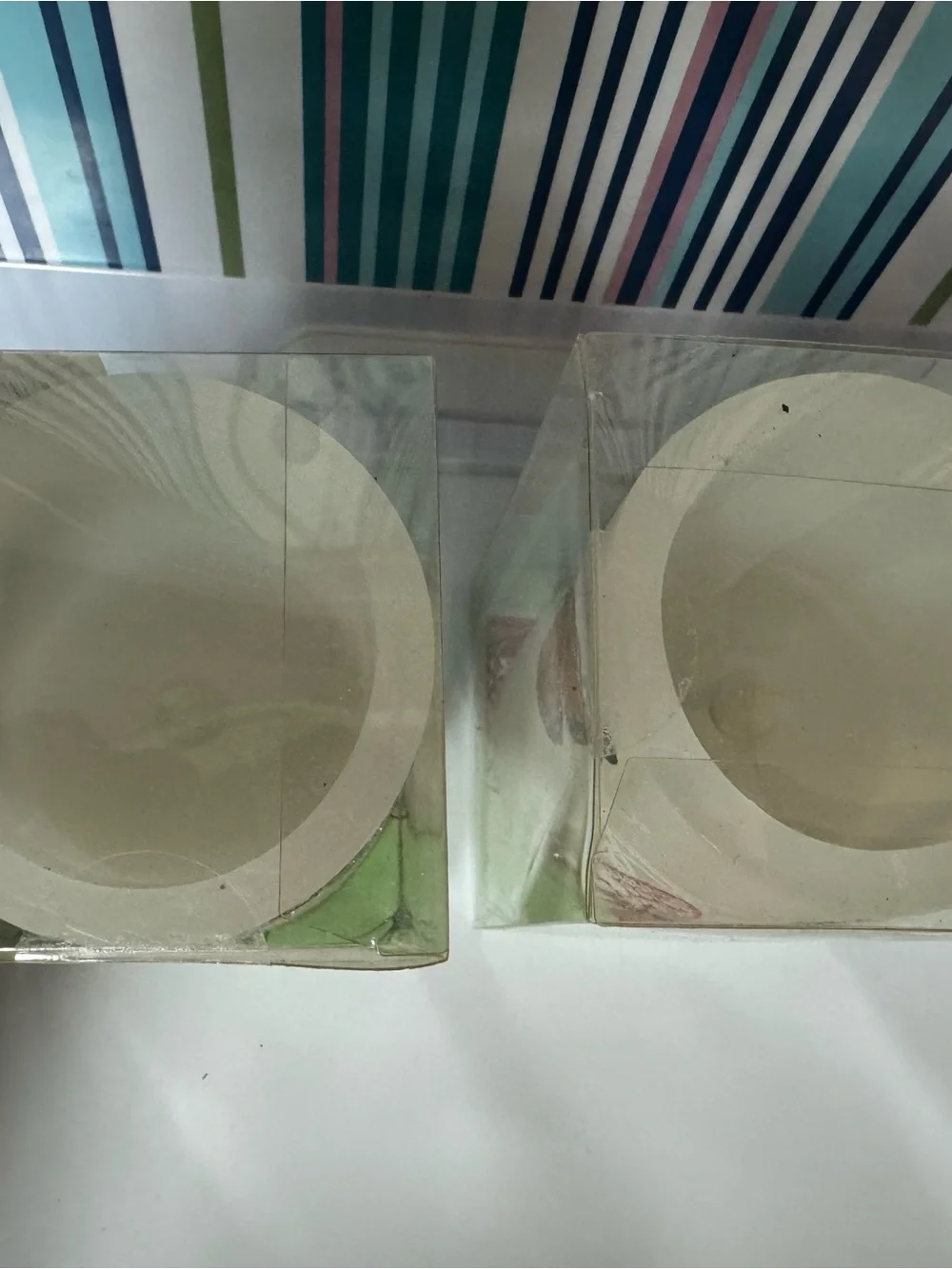 Butterfly Decorative Ivory Votive Candle - Set of 2